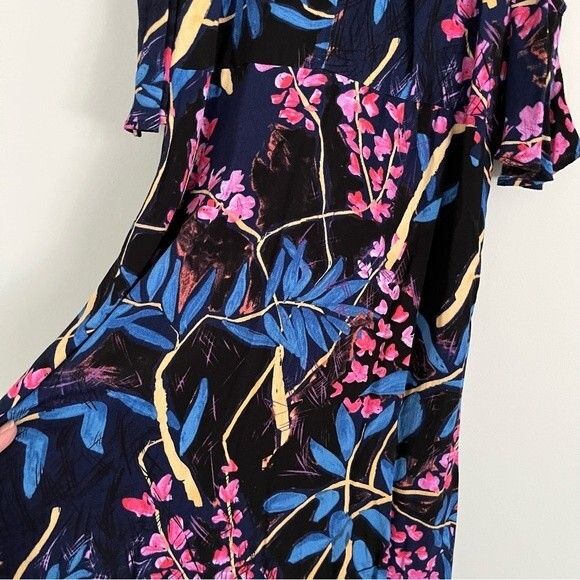 Anthropologie Maeve Elia Cold Shoulder Floral Dress, Size 0 NWOT - Picture 5 of 12